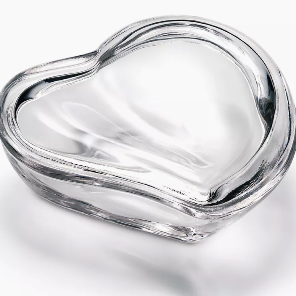 Tiffany & Co. Elsa Peretti Crystal Heart Box